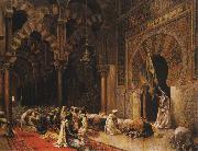 Edwin Lord Weeks Interior of the Mosque of Cordoba. Spain oil painting artist